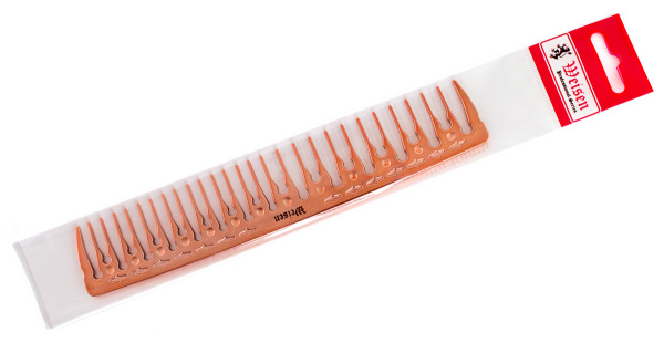 Фото Гребень Weisen CB122-GOLD комбинированный, с редкими зубцами, 19 см, красное золото (Гребни)