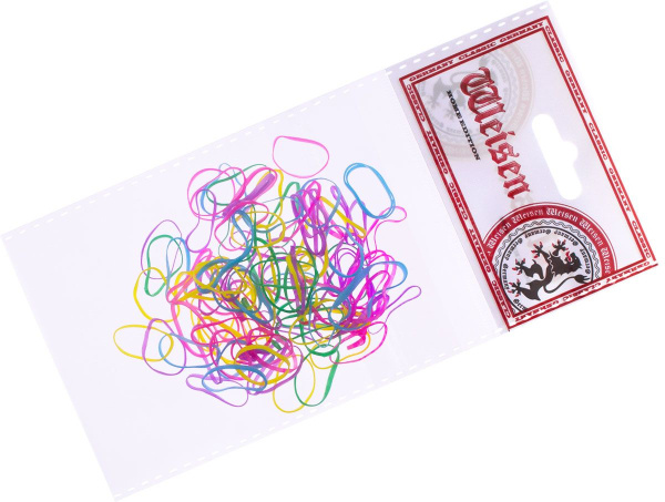 Фото Резинки для волос Weisen WSKG-386-2 силиконовые PASTEL mix mini, 100 шт. (Резинки)