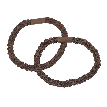 Резинки для волос Weisen WSRJ-1000, коричневые, 2 шт.