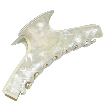 Заколка-краб для волос Weisen WSRJ-884 Белый перламутр, средний, 11,5 см, 1 шт.