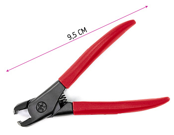 Книпсер для ногтей Weisen NGHZ-004A Red, 9,5 см, красный