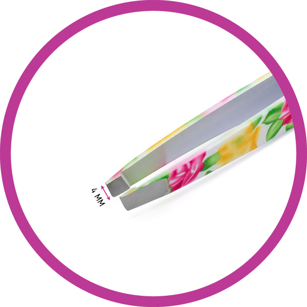 Фото Пинцет для бровей Weisen RRK-985 скошенный, разноцветный, 9,5 см (Пинцеты для бровей)