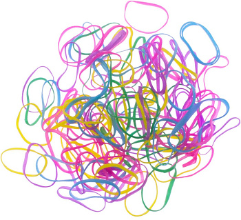 Резинки для волос Weisen WSKG-386-2 силиконовые PASTEL mix mini, 100 шт.