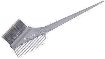 Кисть для окрашивания DEWAL JB43grey, с прямой щетиной, разной длины, широкая, 55 мм, серая