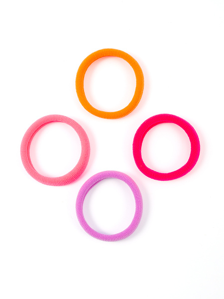 Фото Резинки для волос Weisen WS-2329-2 NEON Mix midi, мультиколор, 4 шт. (Резинки)
