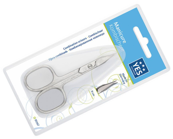 Фото Ножницы для ногтей YES 95367, комбинированные, 9 см (Ножницы маникюрные)