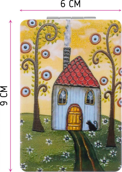 Фото Зеркало компактное Weisen NTB516, 9х6 см (Зеркала карманные)