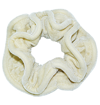 Резинка для волос Weisen WSCR-13-1 бархатная, молочная, 1 шт.