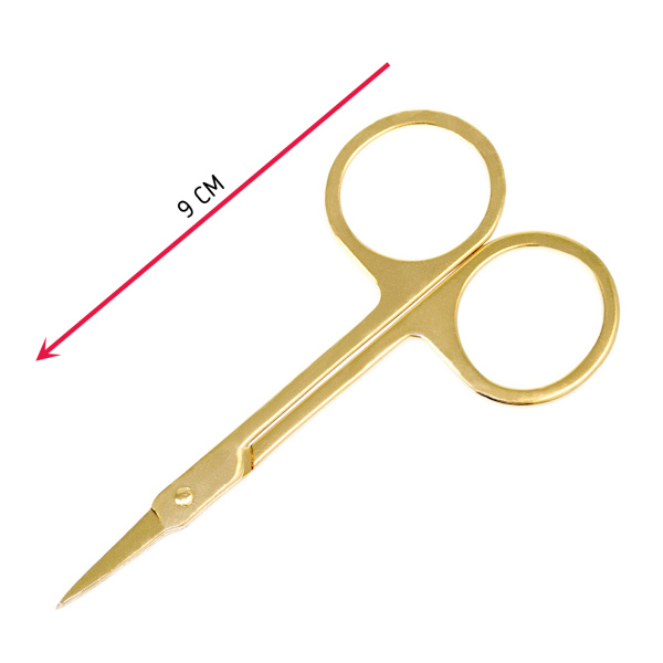 Фото Ножницы для ногтей Weisen WSK-1106 Gold, прямые, 8,8 см (Ножницы маникюрные)