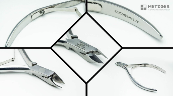 Фото Кусачки для кутикулы Metzger CN-08(2)-T(9mm)-LJ Cobalt (Double spring) (Маникюрные кусачки)