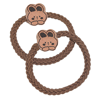 Резинки для волос Weisen WSAN-2278 Банни, коричневые, 2 шт.