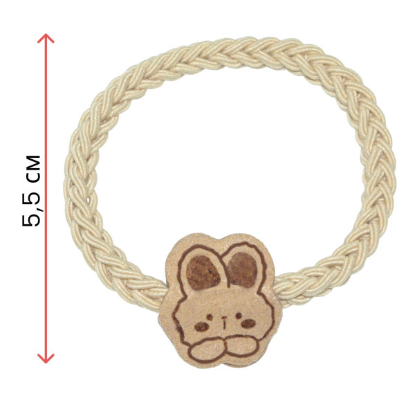 Фото Резинки для волос Weisen WSAN-2278 Банни, молочные, 2 шт. (Резинки)