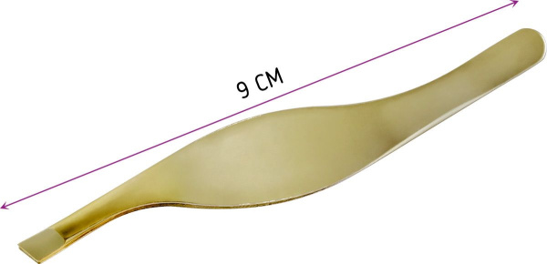 Фото Пинцет для бровей Weisen WSK-986 скошенный, 9 см (Пинцеты для бровей)