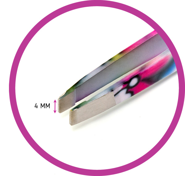 Фото Пинцет для бровей Weisen RRK-985 прямой, разноцветный, 9,5 см (Пинцеты для бровей)