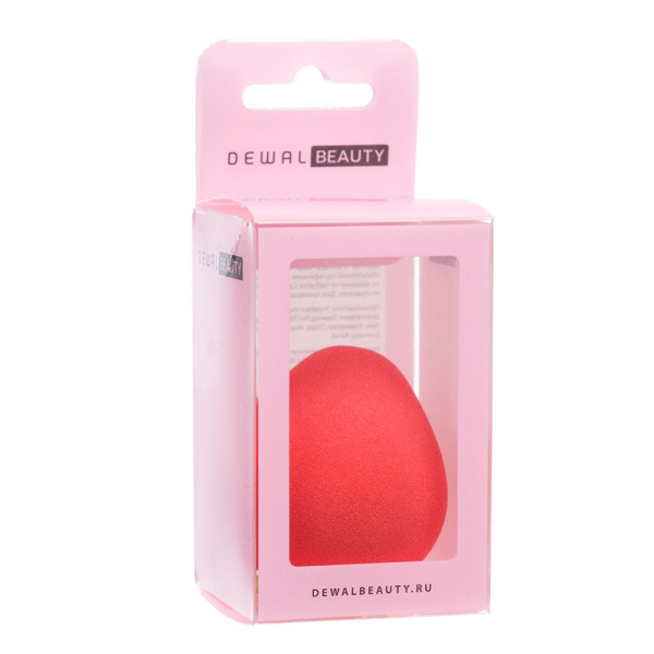 Фото Спонж для нанесения макияжа Dewal Beauty 68318-2, клубника, 1шт. (Профессиональные спонжи)
