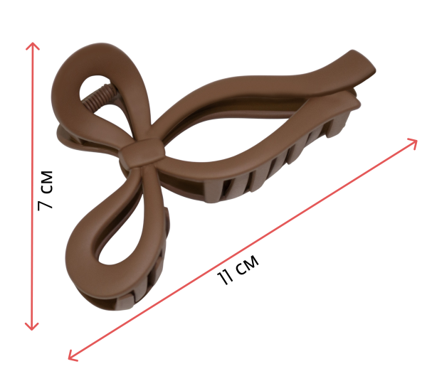 Фото Заколка-краб для волос Weisen WSRS-1105 Мокко, матовый, 1 шт. (Заколки)