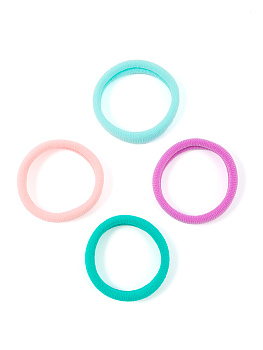 Резинки для волос Weisen WS-2329-1 Pastel Mix midi, мультиколор, 4 шт.