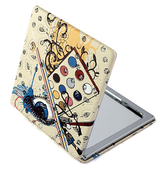 Зеркало компактное Weisen WSPK-137-6 Beauty time, квадратное, 7,2х7,2 см