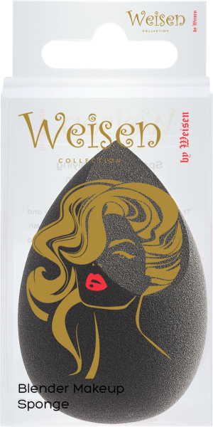 Фото Спонж для макияжа Weisen PN01010 Black (Профессиональные спонжи)