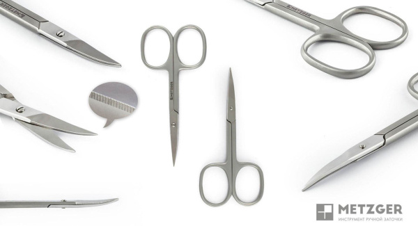 Фото Ножницы для ногтей Metzger NS-119-M (CVD) Microzahnung с насечкой (Ножницы маникюрные)