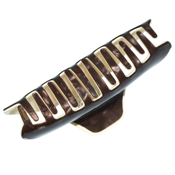 Фото Заколка-краб для волос Weisen WSRJ-885 Мокко, средний, 11см, 1 шт. (Заколки)