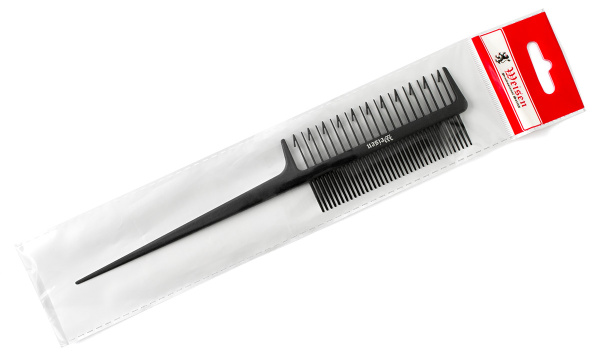 Фото Гребень Weisen CB995 для окрашивания, двухсторонний, карбоновый, 22,5 см, черный (Гребни)